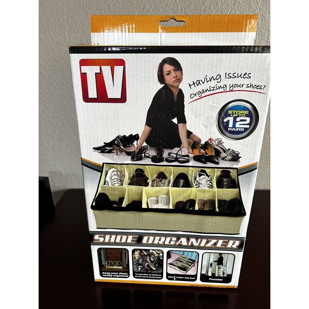 As seen on TV Shoe Organizer Store up to 12 pairs